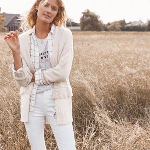 Madewell fringe cardigan